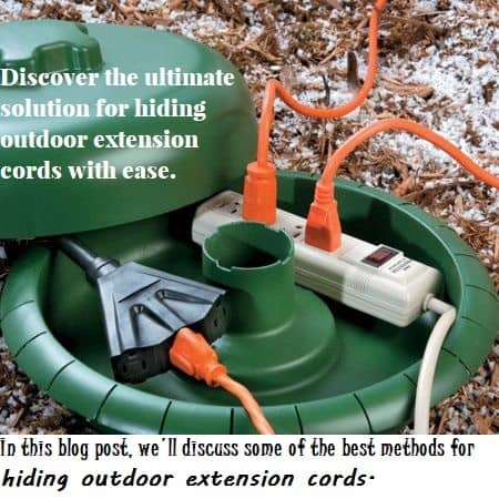 How to Hide Extension Cords Outside