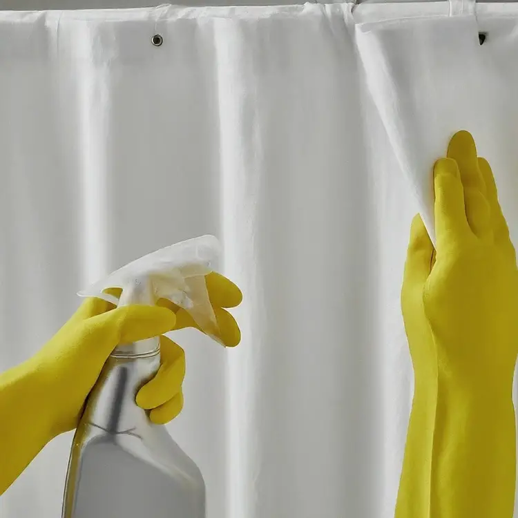How to Clean a Shower Curtain Without Taking It Down