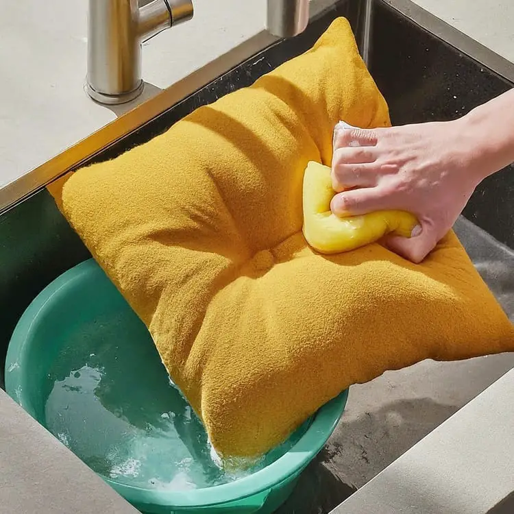 How to Wash Throw Pillows Without Removable Cover